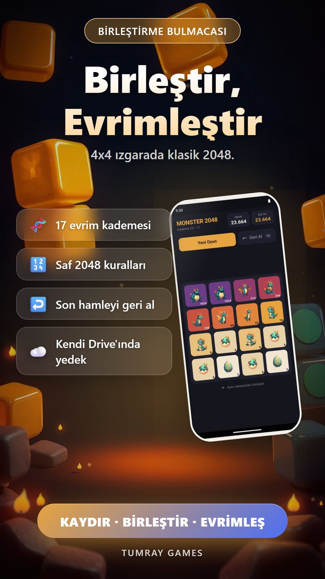 Monster 2048 screenshot