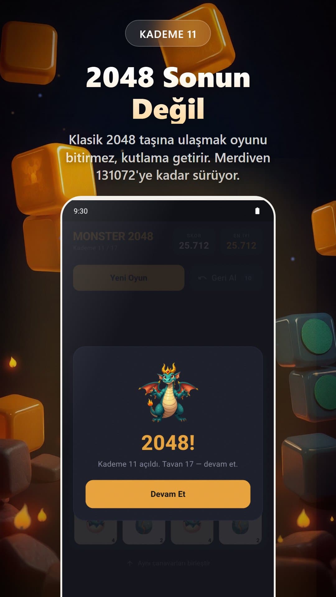 Monster 2048 screenshot